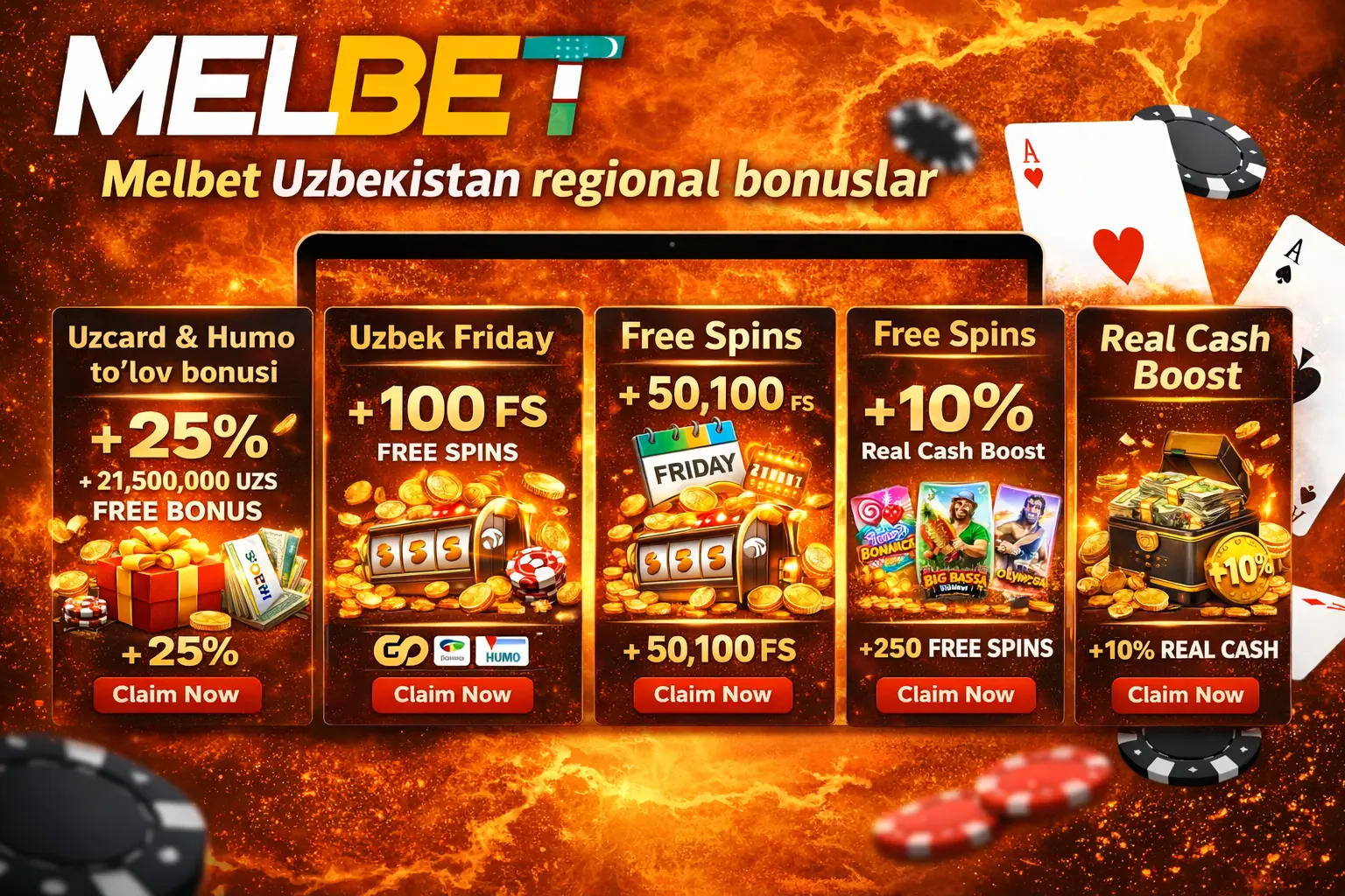 Melbet Uzbekistan uchun maxsus regional bonuslar