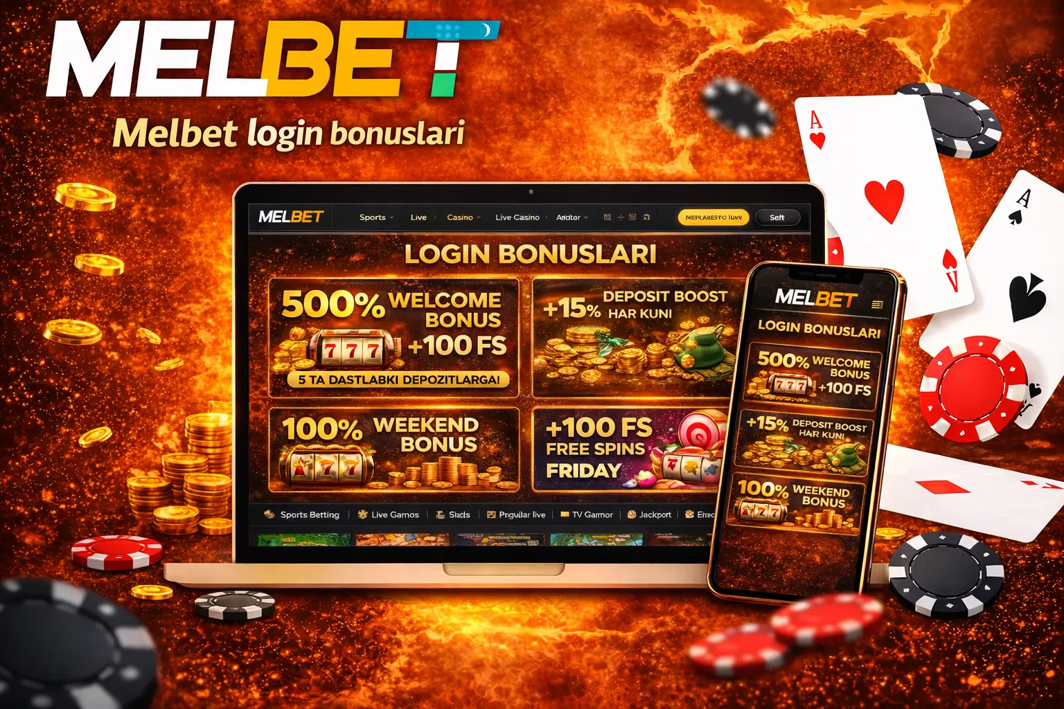 Melbet login bonuslari