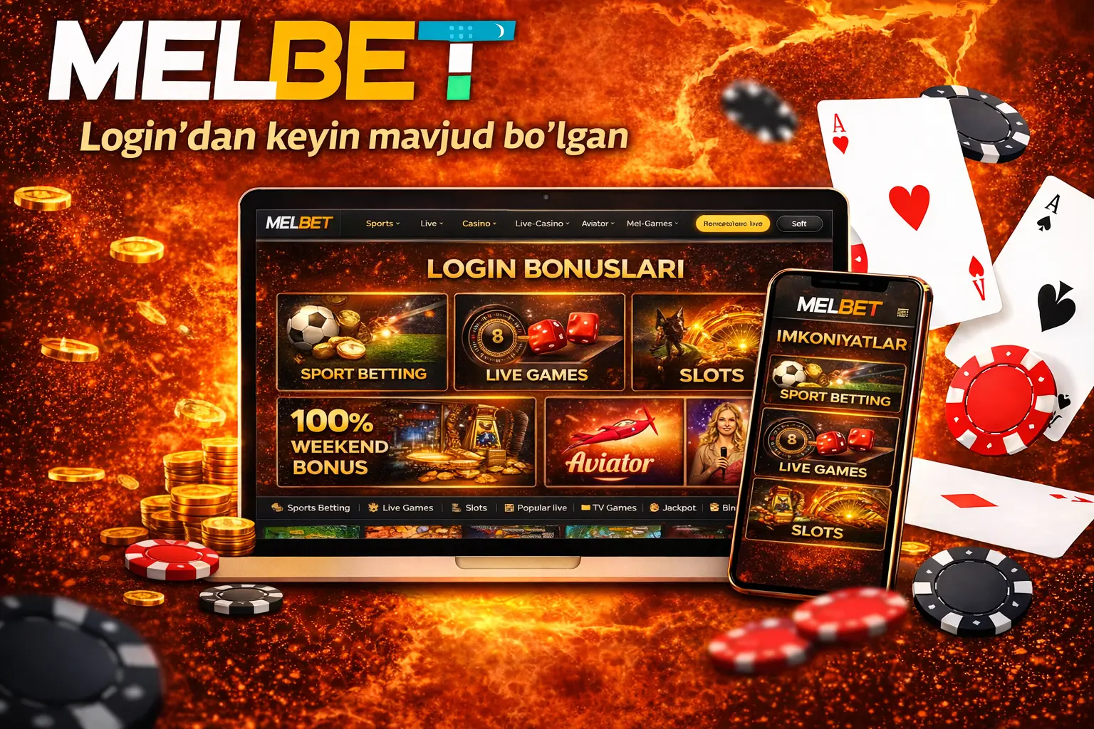 Login’dan keyin mavjud bo‘lgan imkoniyatlar
